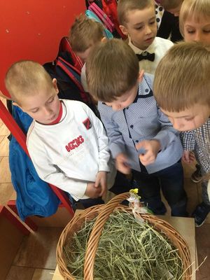 Zdjęcie 1 - FINAŁ PRZEDŚWIĄTECZNYCH PRZYGOTOWAŃ, czyli zajączek i wielkanocne śniadanko w przedszkolu