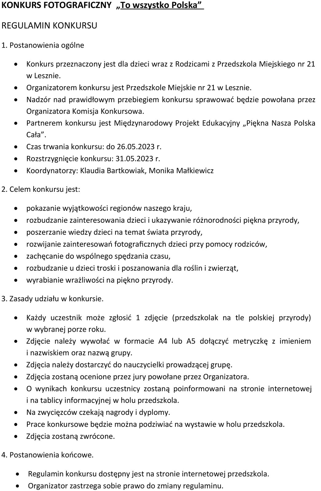 regulamin 1